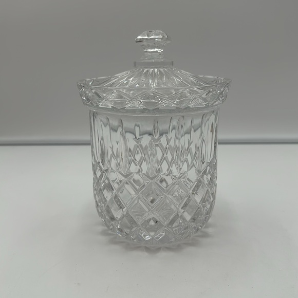 Gorham Crystal King Edward Biscuit Barrel with Lid - Picture 2 of 16